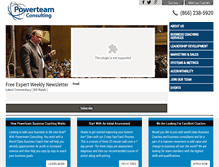Tablet Screenshot of powerteamconsulting.com
